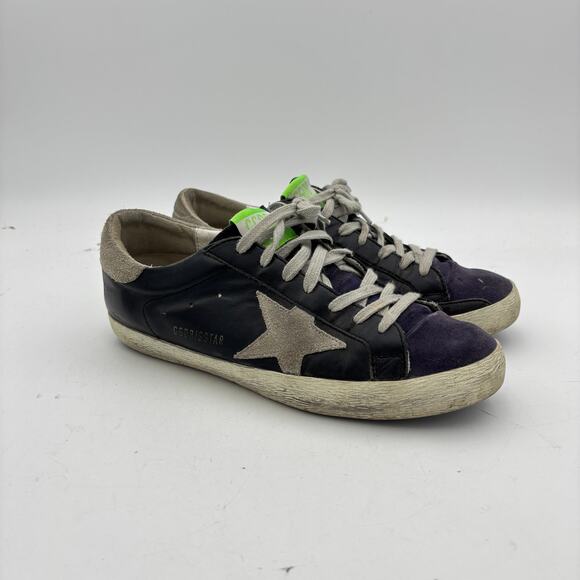 Golden Goose GDBB Super Star Sneakers Leather Suede Mens Shoes 41 US 8